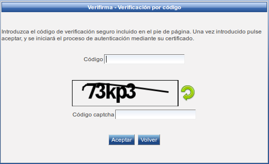 Introducción de Código Seguro de Verificación